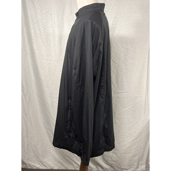 Adidas Climaproof Wind 3XT Golf Quarter Zip Pullover Jacket Black Tall - Picture 6 of 11